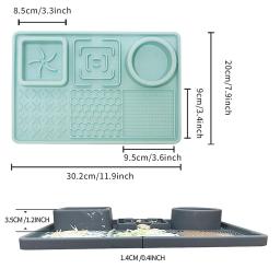 Multifunções Pet Alimentador Tigelas com Ventosas para Alívio da Ansiedade, Dog Lambing Mat, Cat Water Drinking, Comer comida - Image 6
