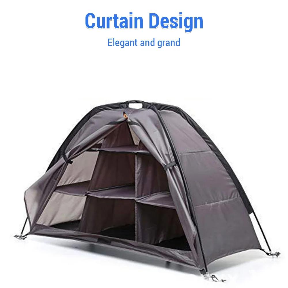 Waterproof Camping Cabinet Tent, Armazenamento ao ar livre Tent, Compacto e Portátil, 9 Prateleiras - Image 1