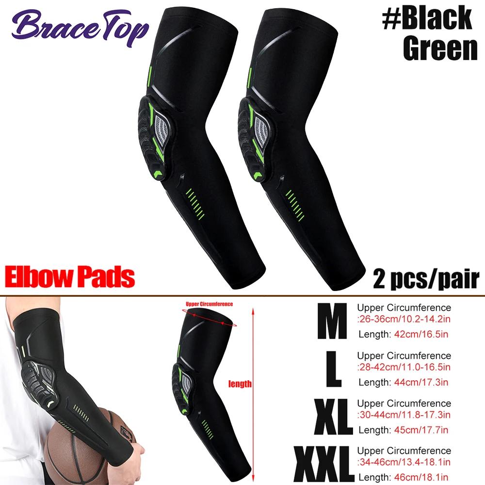 BraceTop 1 par adulto joelheira bicicleta ciclismo proteção cotovelo basquete esportes joelheiras joelho perna cobre protetor anti-colisão - Image 1