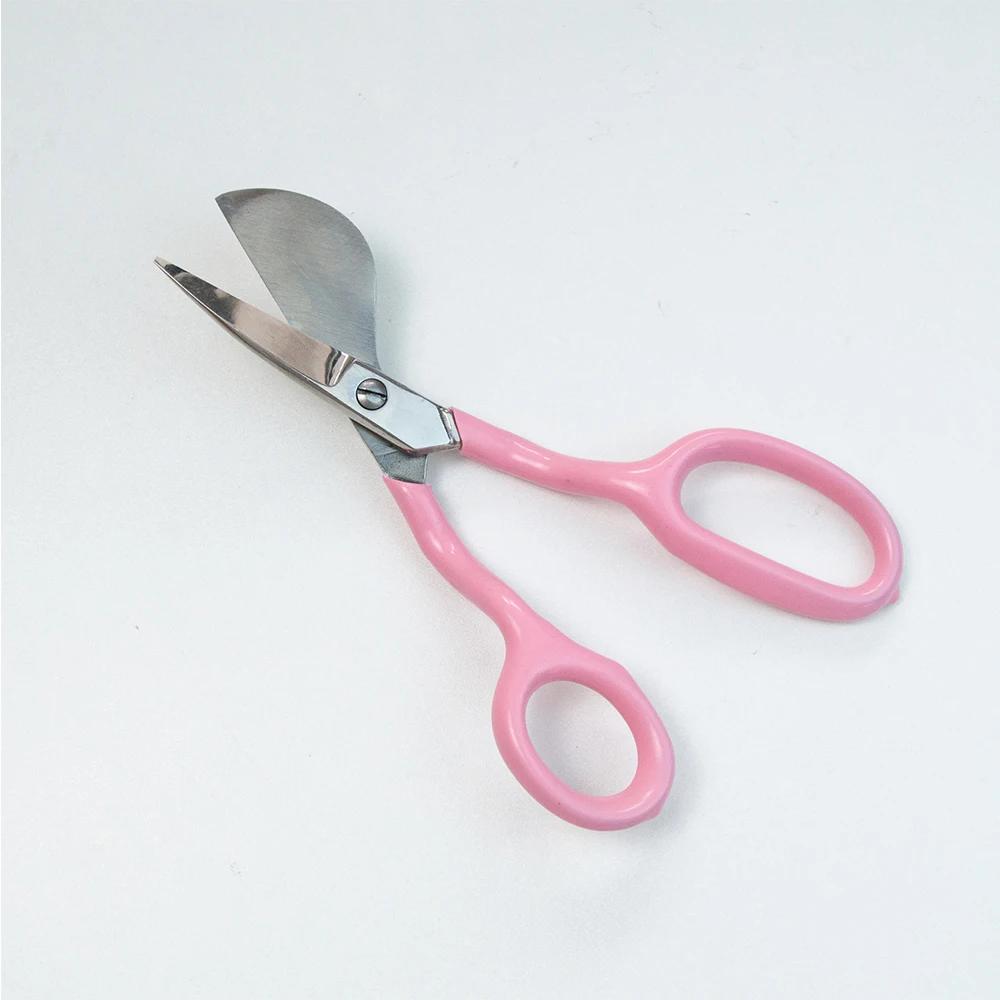 Tesoura de lâmina de bico de pato tapete tufado alça de borracha macia artesanato de precisão applique costura doméstica tesouras afiadas resistentes - Image 1