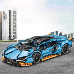 MOC-Blocos de Construção de Carros Esportivos Brinquedos Para Adultos, Kits 1:14, Conjunto De Carros De Corrida, Natal, Dia Das Bruxas, Páscoa - Image 1
