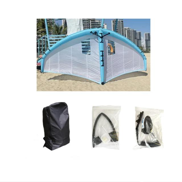 Prancha Inflável Portátil para Windsurf e Kitesurf com Foil Hydrofoil e Wing Foiling