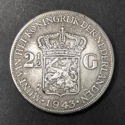Colecionáveis Replica Moeda Comemorativa, Medalha de Metal Decor Home, Dutch 2.5D, Gustmina Queen, Replica Challenge, 1943 - Image 2