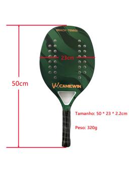 Raquete De Tênis De Praia Com Capa Saco, Camewin Fibra De Carbono, Superfície Áspera, Presente Presente - Image 6