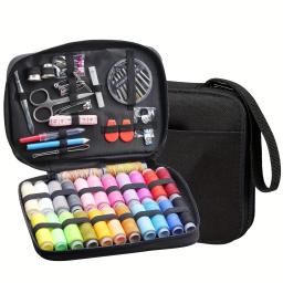 Viagem portátil Caixa De Costura, Ferramentas De Costura, Quilting Thread, Costura, Bordados Craft Kits, Home Organizer, 58Pcs por conjunto - Image 1
