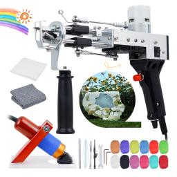 Pistolas de tapete elétrico, Máquina de tricô de tecelagem de tapete, 2 em 1 Tufting Gun, Pode cortar e loop pilha com 5-40 pontos - Image 3