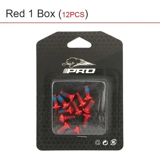 IIIPRO Parafusos Rotor Freio a Disco MTB T25 Liga de Aço 12 Peças Colorido