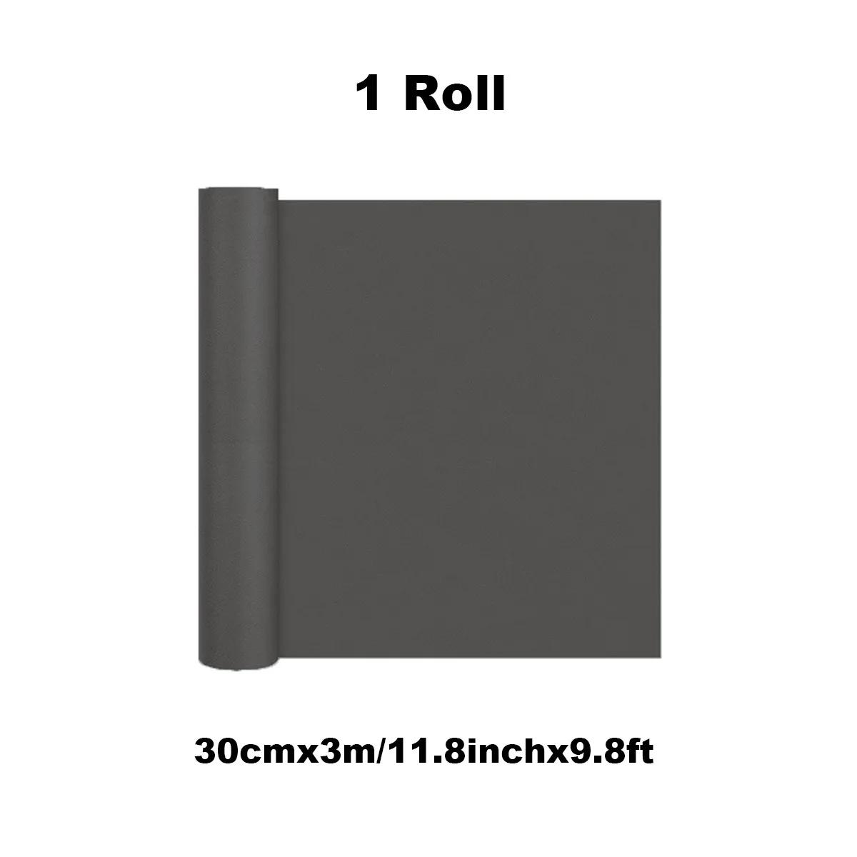 Preto Meio Ambiente-Friendly Papel Kraft, Adequado para Presentes, Artesanato, Transporte, Embalagem Bouquet, Pintura, 30cm x 3m, 10m - Image 1