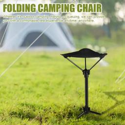 Cadeira portátil e ajustável ao ar livre, fezes dobráveis, forte carga-rolamento, mochila fezes, Camping, ao ar livre - Image 4