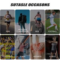 Almofada de Joelho de Esponja Acolchoada Antiderrapante Ajustável, Respirável, Suporte Elástico Flexível para Futebol, Dança, Patinação, 1 Par - Image 6