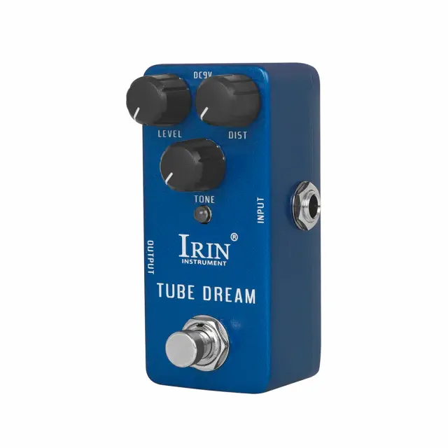Pedal de Efeito de Guitarra IRIN-RS-04 Tube Dream com Amplificador de Tubo e Distorção True Bypass