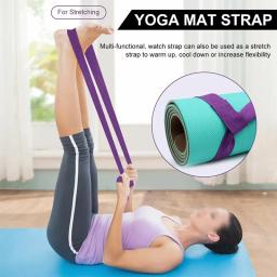 Portátil Yoga Mat Strap Belts Ajustável Armazenamento Ties Sports Sling Ombro Carry Strap Belt Exercício Stretch Fitness Equiment - Image 2