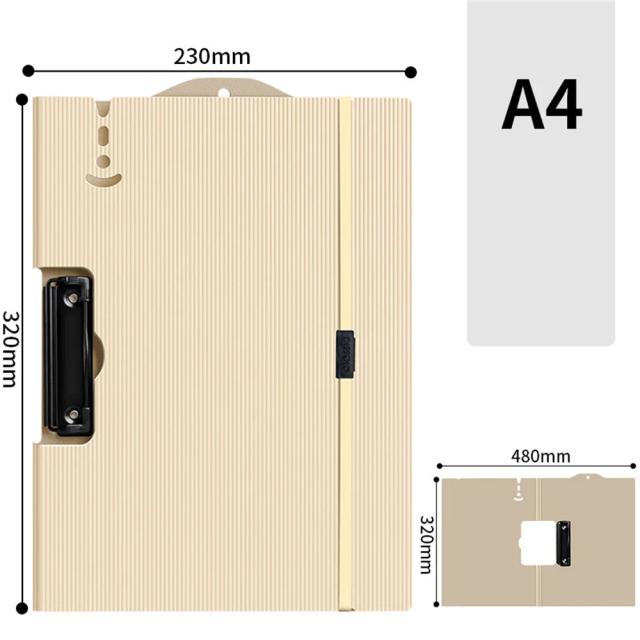Organizador Multifuncional A4: Pasta com Clip, Prancheta de Notas e Suporte para Documentos, Ideal para Escola e Escritório