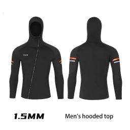 Terno de mergulho Split de manga comprida masculino, roupa de mergulho profissional, jaqueta de surf, calças de pesca neoprene 1,5mm - Image 3