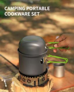Utensílios De Cozinha De Acampamento Ultraleve, Louça Ao Ar Livre, Conjunto De Panela, Caminhadas, Piquenique, Viagem, Suprimentos De Pratos Turísticos, Equipamento - Image 5
