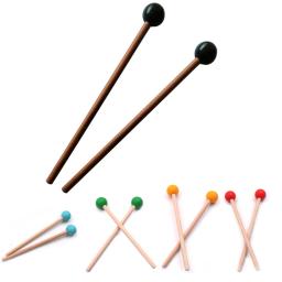 1 par de baqueta para percussão profissional, instrumentos musicais de percussão marimba com 21cm de comprimento - Image 1