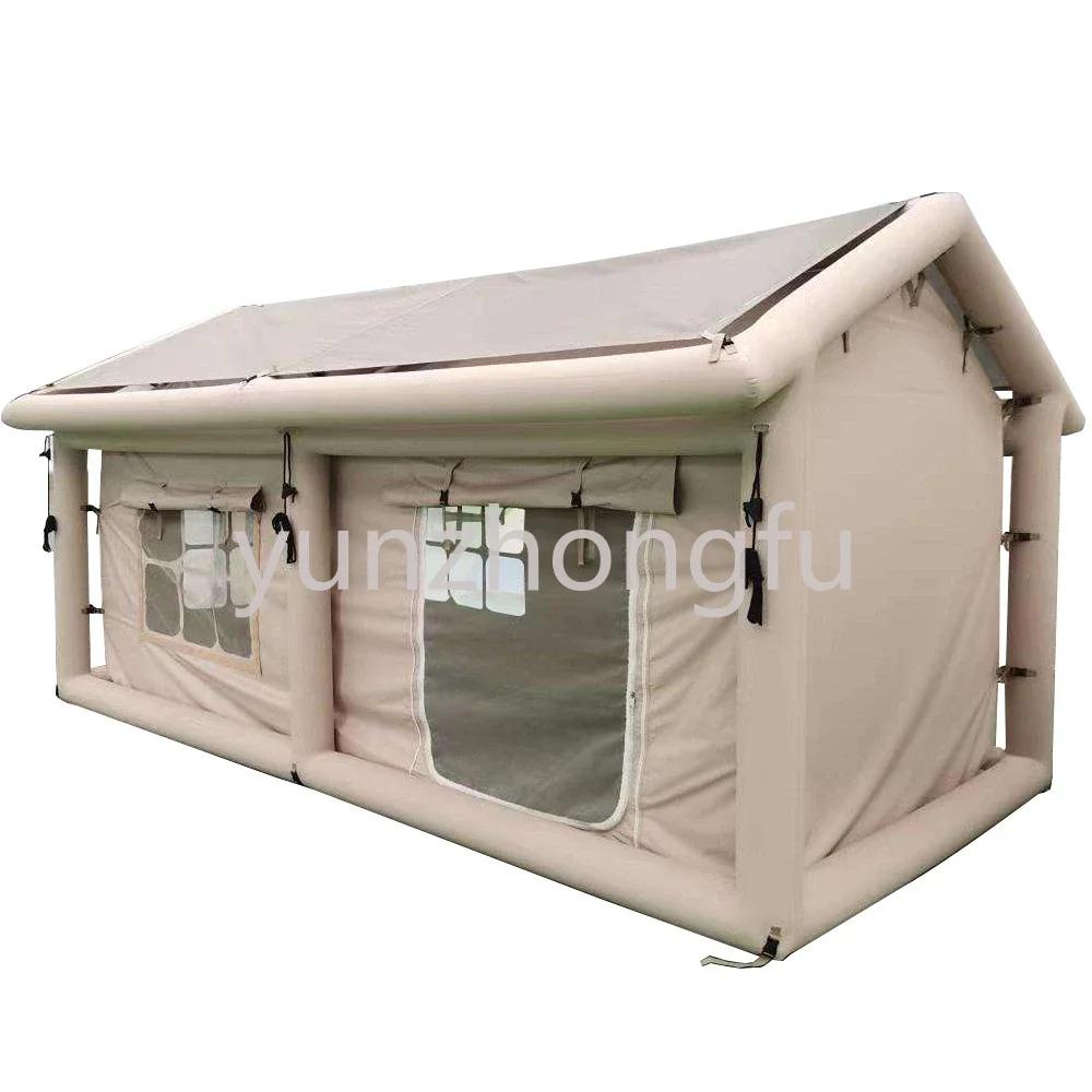 Grande barraca inflável para exterior, impermeável, de dois quartos, grande barraca para acampar - Image 1