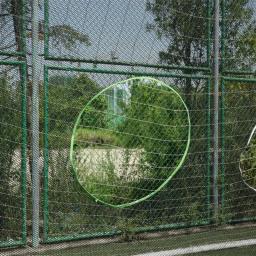 Alvo portátil do tiro do objetivo do futebol, rede do treinamento da precisão do futebol com zonas de pontuação, 5 furos, equipamento da prática dos tiros - Image 5
