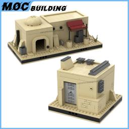 MOC-Modular Model Building Blocks, Famosa Cena De Série De Filme, Desert House, Pub, DIY Montagem De Tijolos, Brinquedos Criativos, Coleção Presentes - Image 2