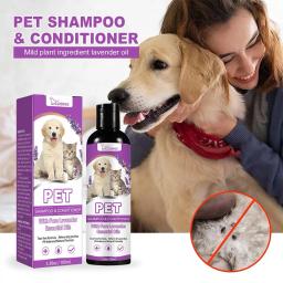 Descontaminação Bubble Shampoo para Pet, Cão e Gato, Cabelos Brancos Perfumados, Aliviando a Comichão e Desodorização do Banho, V1A7 - Image 1