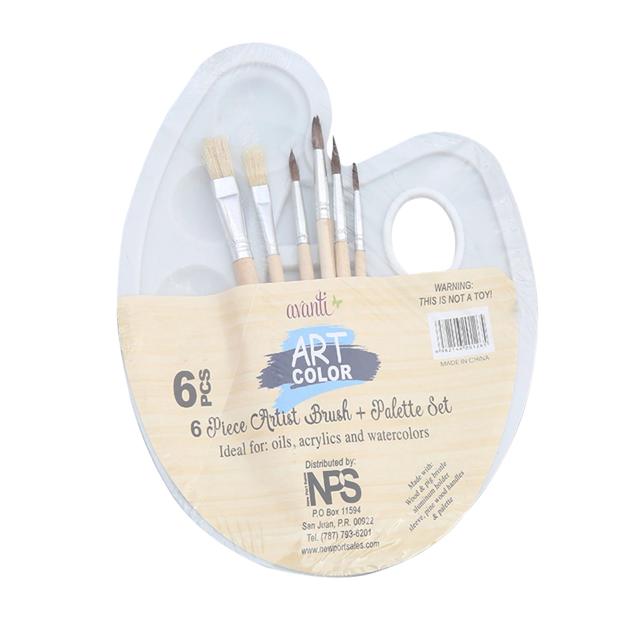 Paleta Redonda de Plástico Branco para Pintura: Ideal para Misturar Cores em Óleo, Acrílico e Aquarela