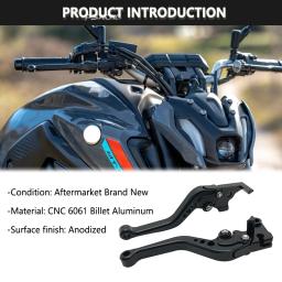 Alavancas de embreagem de freio extensíveis dobráveis ajustáveis, alça para Yamaha MT-07, MT 07, MT09, MT-09 SP, 2013-2022, 2021, 2020, 2019, novo, 2023 - Image 2
