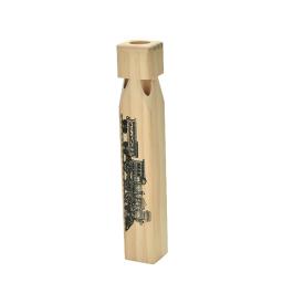 1 pçs novas crianças brinquedos tradicionais de madeira trem apito crianças orff instrumento musical brinquedo - Image 4