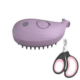 Spray de massagem pente para Pet, gato e cachorro pente, um botão, depilação, produtos para animais, novo - Image 5