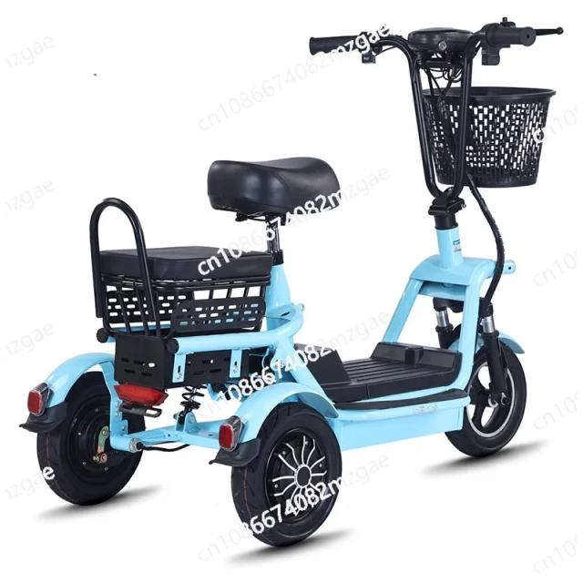 Triciclo Elétrico Dobrável para Família - Mobilidade e Conforto para Todas as Idades