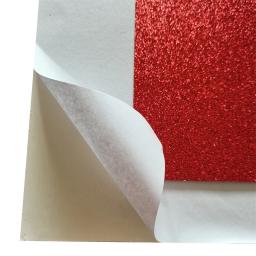 15 folhas a4 tamanho 200gsm autoadesivo glitter cardstock papel para artesanato diy, cupcake topper, aniversário e decorações de festa de casamento - Image 5
