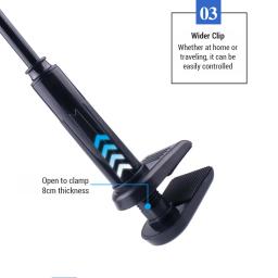 Secador de cabelo para cães e gatos de estimação, secador de cabelo, 360 graus ajustável, suporte de grampos dobráveis - Image 4