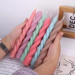 Silicone Espiral Longo Pólo Vela Molde, Geometria DIY, Vela Redonda Fazendo, Resina Soap Mold, Presentes Artesanais, Decoração de Casa, Romântico - Image 4
