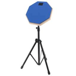 Percussão Musical instrumento com suporte ajustável, kit de Bateria, madeira Tambor Rubber Mat, iniciante, iniciante, 8" - Image 2