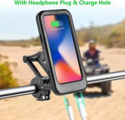 Suporte de telefone móvel impermeável ajustável para bicicleta, Universal Bike Mount, Guiador de motocicleta, Suporte para celular - Image 4