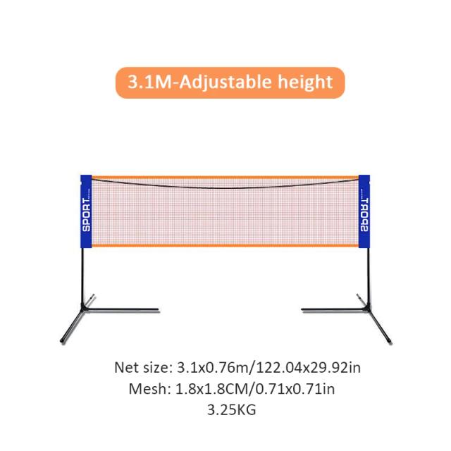 Rede Portátil Dobrável Badminton e Pickleball com Suporte Profissional 1.8x1.8m