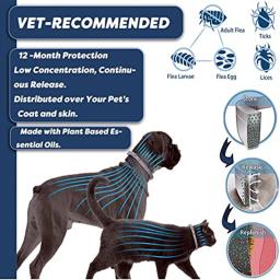 Colar extensível anti-pulgas, colar anti-pulgas e carrapatos, carrapatos de cachorro personalizados cães e gatos, cães grandes - Image 5
