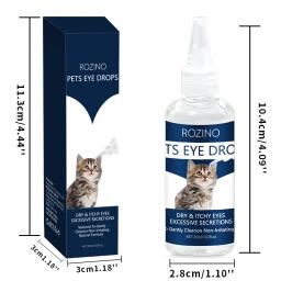 Pet colírio, cão e gato, antibacteriano, produtos de limpeza, em estoque - Image 4