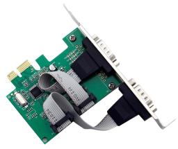 Cartão de Expansão para Windows XP 7, 2 Portas, RS232, COM, Pin DB9, PCI-E, Express X1, Cartão - Image 4
