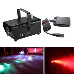 Máquina sem fio do fumo do nevoeiro, luzes conduzidas do RGB, efeito do estágio, remoto, 500W - Image 3