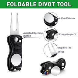 Golf Club Escova e Toalha Cleaner Kit Dupla Face Groove Escova de Limpeza com Spike, Putter Wedge Ball - Image 4