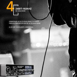 TEYUN-Profissional USB Interface De Áudio, Placa De Som Com Monitor, Gravação De Guitarra Elétrica, 48V Phantom Power Mixer De Som, Q-22 - Image 4