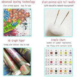 Arte de peixe impressa em tela 11ct kit ponto cruz diy bordado dmc threads artesanato pintura hobby design artesanal mulina presente - Image 5