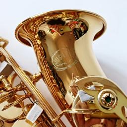 Saxofone Alto com Acessórios para Estojo, Latão Dourado Laca, Instrumento de Música, Sax E-Flat, Nova Chegada - Image 1