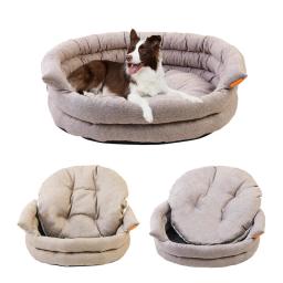 Cama ortopédica para animais de estimação, sofá quente, casa de cachorros, colchonete, suprimentos, cães pequenos e médios, inverno - Image 2