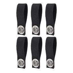 Hóquei Capacete Chin Strap, destacável, durável, resistente ao desgaste, pano Oxford, preto acessórios de substituição, 6 pcs - Image 3