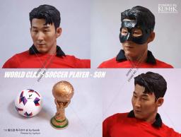 KMF-S Modelo de Jogadores de Futebol Coreano Colecionáveis, KUMIK Original KMF-S, Tough Guy, Son Heung-Min Conjunto Completo, Action Figures, Escala 1:6, 12" - Image 5