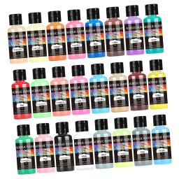 Impermeável acrílico couro pintura conjunto, DIY arte artesanato, projeto sapatos, kit de pintura para assento de carro, bolsa lona, sofá jaquetas, 24pcs - Image 3