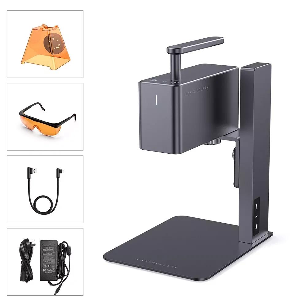 Máquina de Gravação Laser Laserpecker, Mini Gravador Portátil para Carpintaria, Couro de Papel DIY, LP2, Bluetooth 5.0, 5W, 2K - Image 1