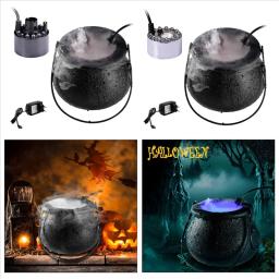 Halloween LED Smoke Machine, umidificador LED, nevoeiro Névoa Maker, mudança de cor Witch Pot, decoração do partido Prop, EU Plug - Image 4