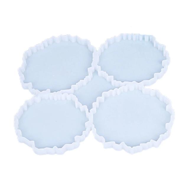 Kit de 4 Moldes para Fundição em Resina Epóxi: Copos, Tapetes e Enfeites Artesanais para DIY